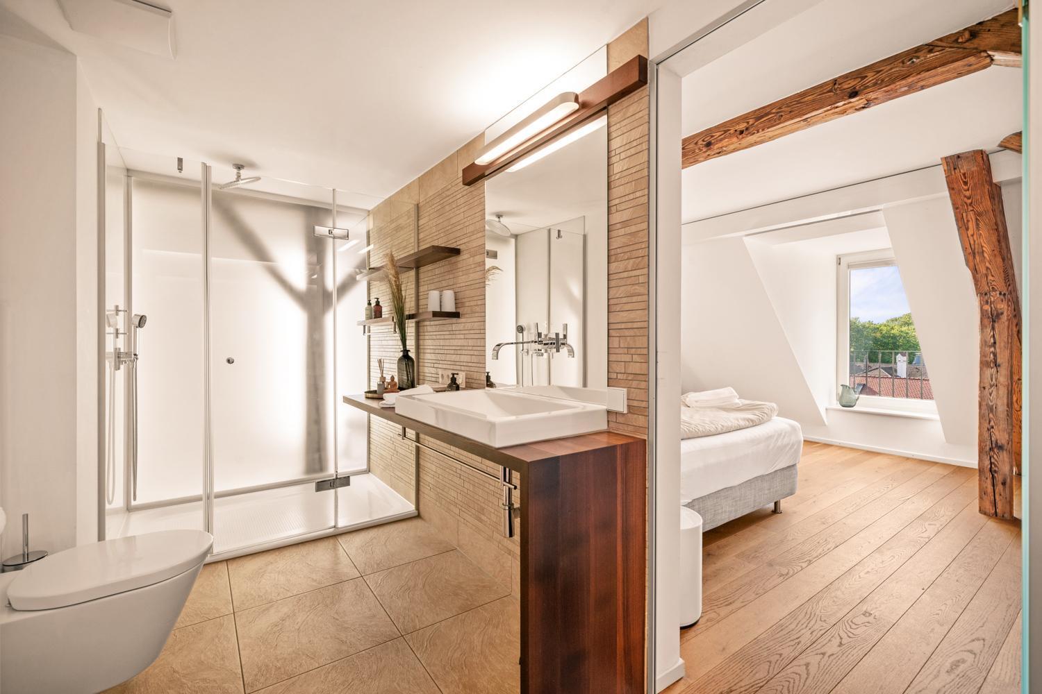 Ferienwohnung Insel-Loft - Maisonette Auf Der Insel, Exklusiv Mit Dachterrasse Линдау Экстерьер фото